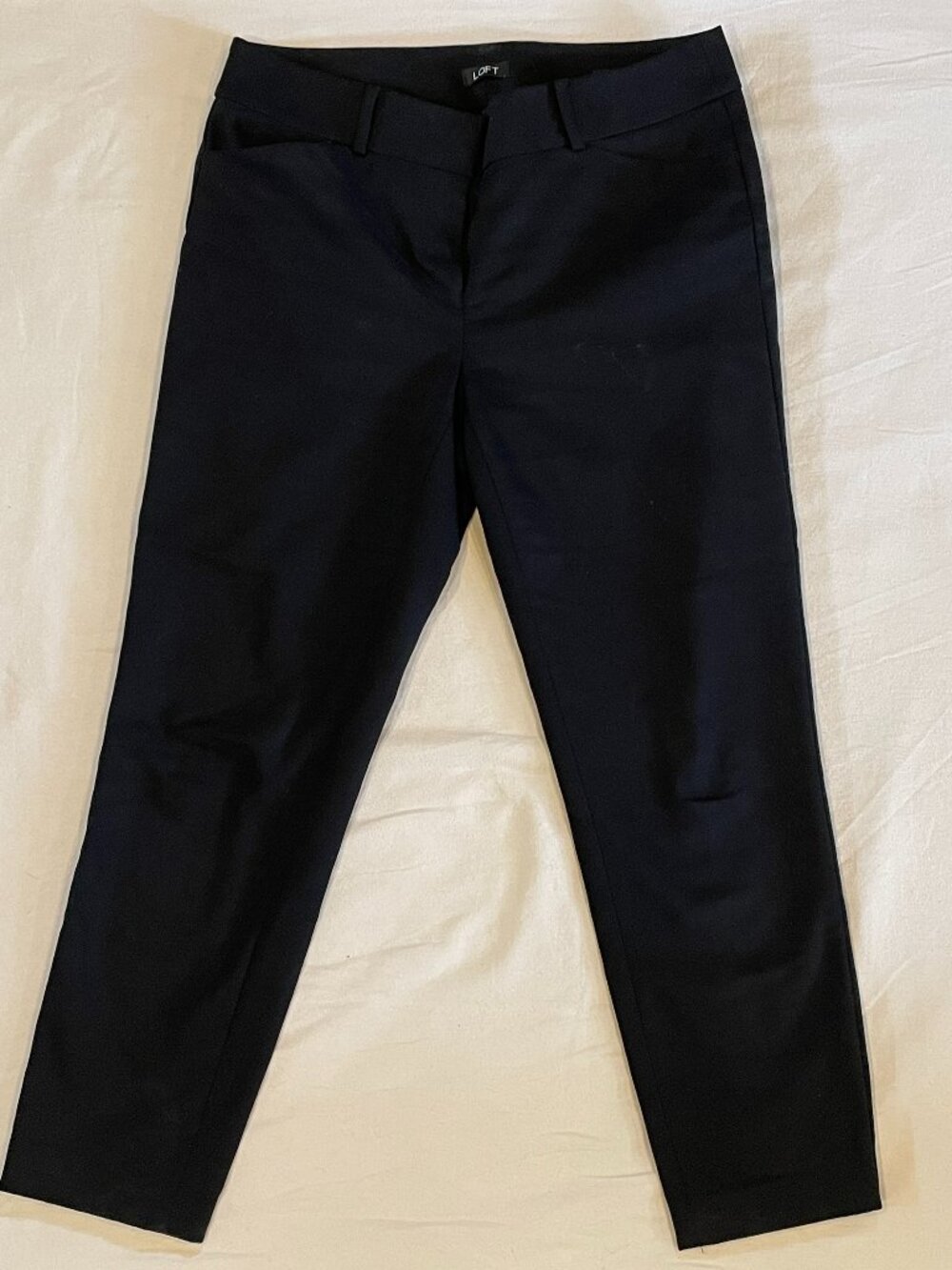 LOFT Black Julie Skinny Cropped Dress Pants 4P